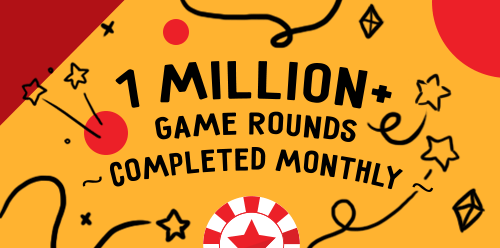 1 Million+ Game Rounds Completed Monthly